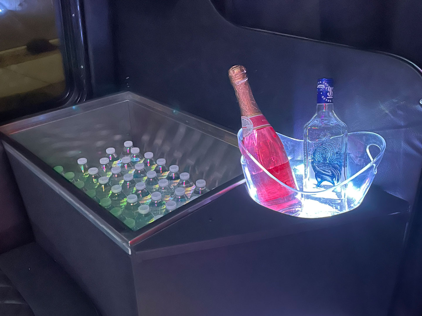 Chilled bottle service on board